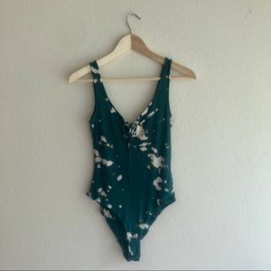 Bleach dye bodysuit NWOT festival outfit